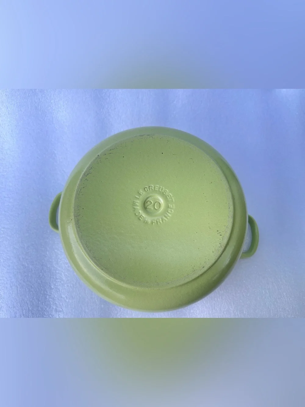 Authentic Le Creuset Enameled Cast Iron 2.75 QT Round Dutch Oven Palm Green #20